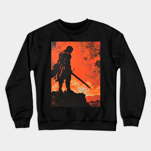 Saga of the Norse: Viking Exploration, Epic Tales, and Anime-Manga Heritage in Vinland Saga Art Crewneck Sweatshirt by insaneLEDP